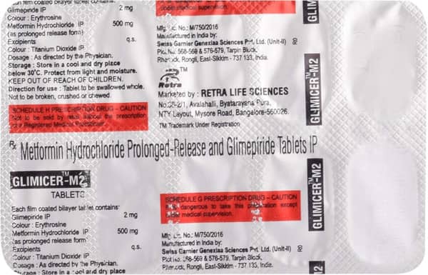 Glimicer M 2Mg Strip Of 10 Tablets