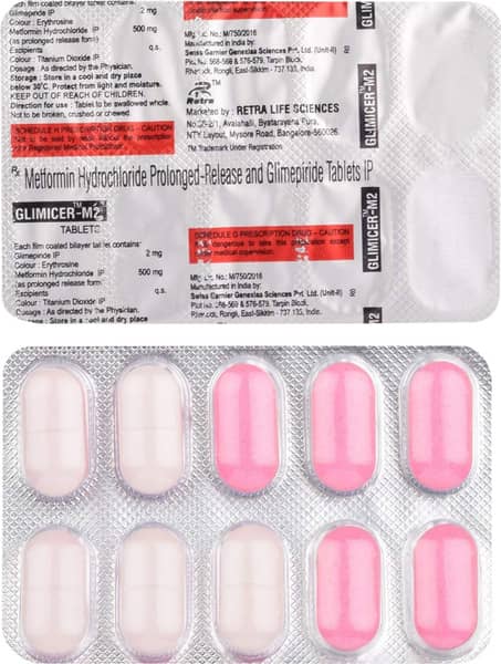 Glimicer M 2Mg Strip Of 10 Tablets