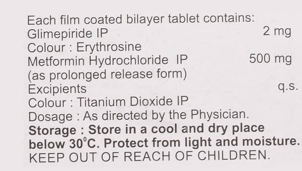 Glimicer M 2Mg Strip Of 10 Tablets