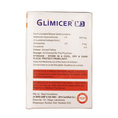 Glimicer M3 Strip Of 10 Tablets
