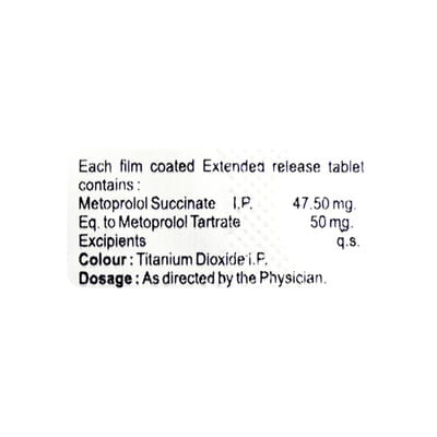 Metprocer Xl 50mg Strip Of 10 Tablets