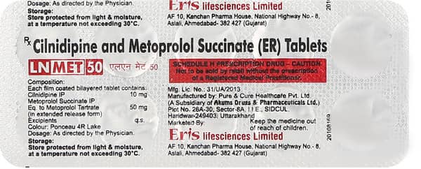 Lnmet 50mg Strip Of 10 Tablets