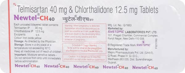 Newtel Ch 40mg Strip Of 10 Tablets