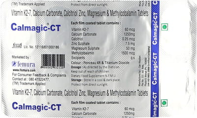 Calmagic Ct Strip Of 10 Tablets