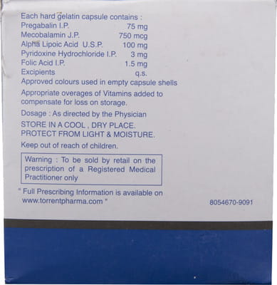 Pregalin Forte 75mg Strip Of 10 Capsules