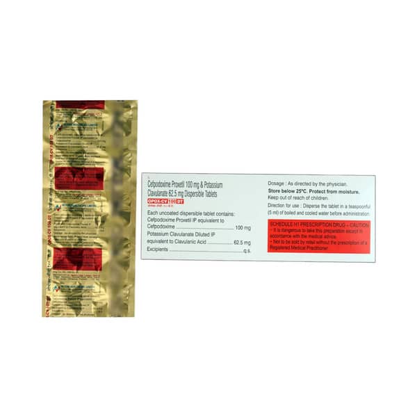 Opox Cv Dt 100mg Strip Of 10 Tablets