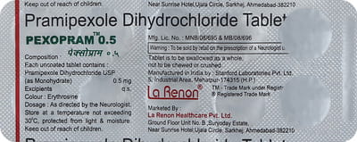 Pexopram 0.5mg Strip Of 10 Tablets
