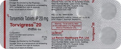 Torvigress 20mg Strip Of 10 Tablets