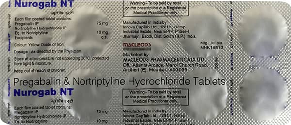 Nurogab Nt Strip Of 10 Tablets