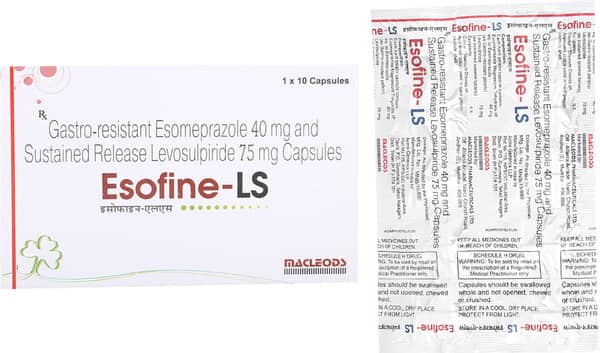 Esofine Ls Strip Of 10 Capsules