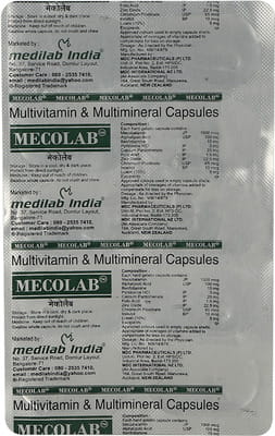 Mecolab Strip Of 10 Capsules
