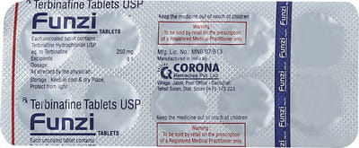 Funzi 250mg Strip Of 10 Tablets