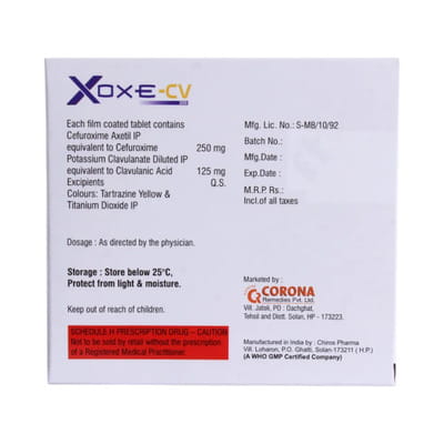 Xoxe Cv 250mg Strip Of 6 Tablets