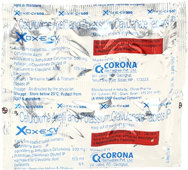 Xoxe Cv 500mg Strip Of 6 Tablets
