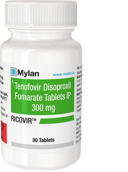 Ricovir 300mg Bottle Of 30 Tablets