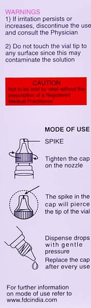 Moisol Z Bottle Of 5ml Eye Drops