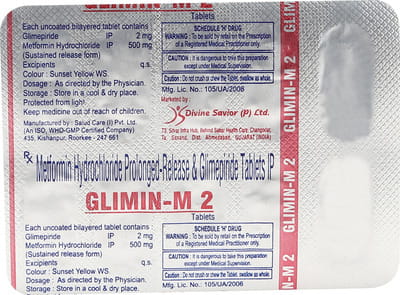 Glimin M 2mg Strip Of 10 Tablets