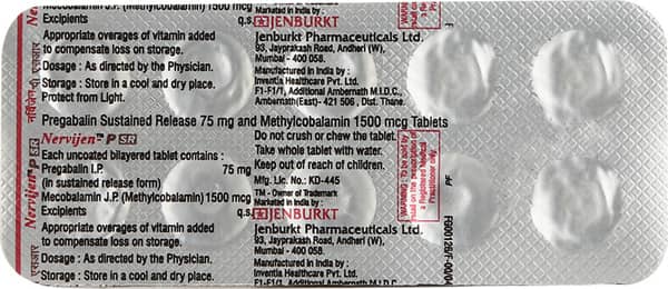 Nervijen P Sr Strip Of 10 Tablets