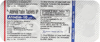Atodin 10mg Strip Of 10 Tablets