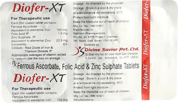 Diofer Xt Tablet