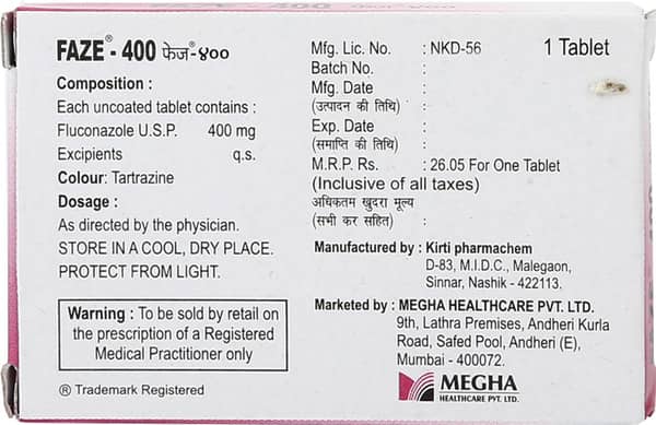 Faze 400mg Strip Of 1 Tablet