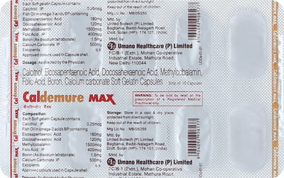 Caldemure Max Strip Of 10 Capsules