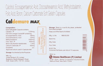 Caldemure Max Strip Of 10 Capsules