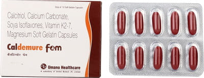 Caldemure Fem Strip Of 10 Capsules