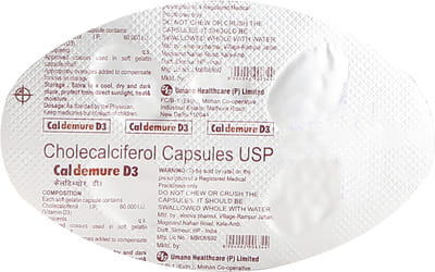 Caldemure D3 Strip Of 4 Capsules