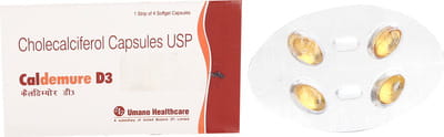 Caldemure D3 Strip Of 4 Capsules