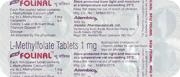 New Folinal 1mg Strip Of 10 Tablets