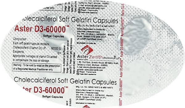 Aster D3 60K Capsule