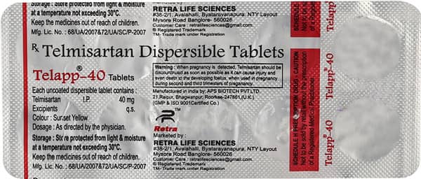 Telapp 40Mg Strip Of 10 Tablets