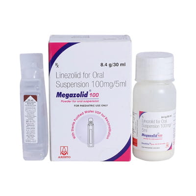 Megazolid 100mg Bottle Of 30ml Dry Syrup
