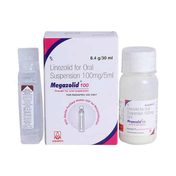 Megazolid 100mg Bottle Of 30ml Dry Syrup