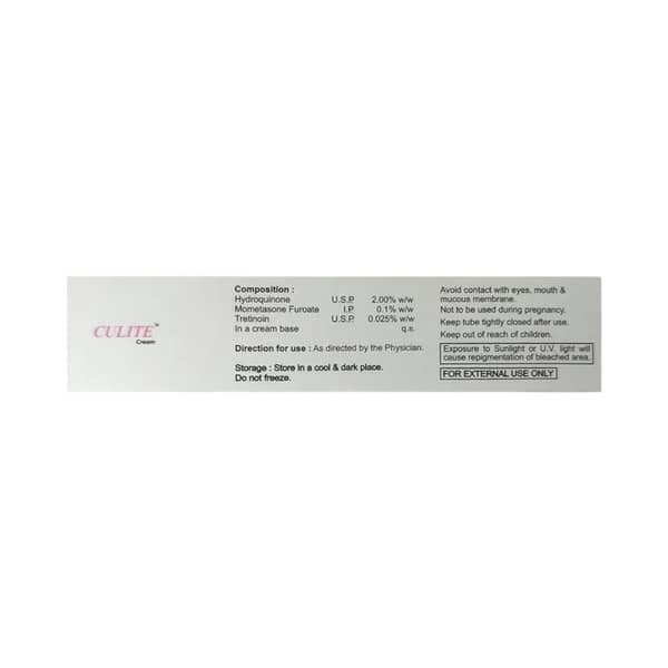Culite Tube Of 15gm Cream