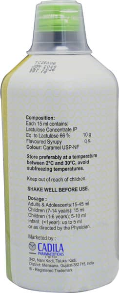 Cadilose Delicious Lemon Flavour Sugar Free Bottle Of 450Ml Oral Solution