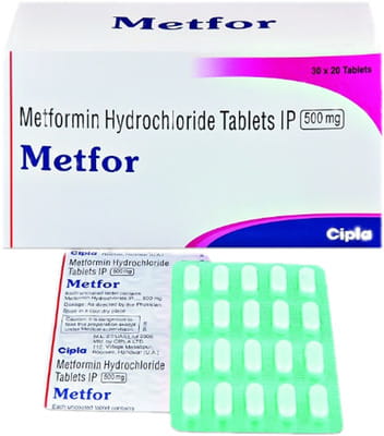 Metfor 500mg Strip Of 20 Tablets