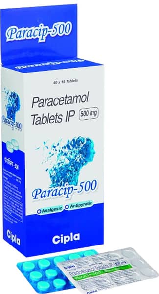 Paracip 500mg Strip Of 15 Tablets