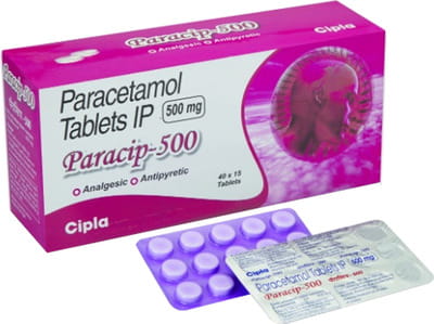 Paracip 500mg Strip Of 15 Tablets