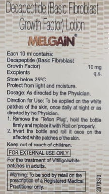 Melgain Bottle Of 10ml Lotion