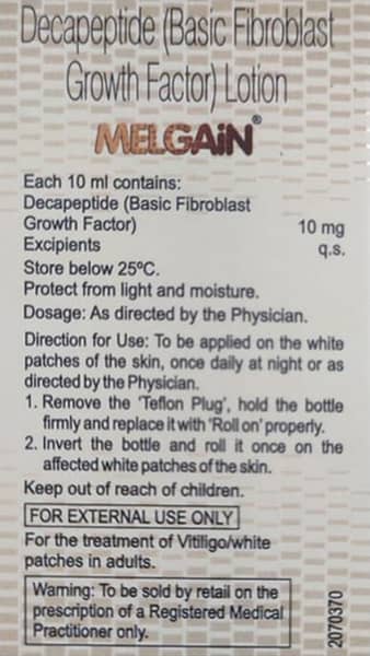 Melgain Bottle Of 10ml Lotion