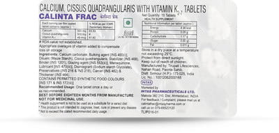 Calinta Frac Strip Of 15 Tablets