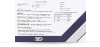 Calinta Frac Strip Of 15 Tablets