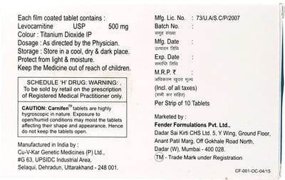 Carnifen 500mg Tablet