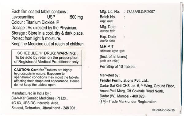 Carnifen 500Mg Tablet