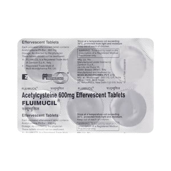 FLUIMUCIL 600MG TABLET