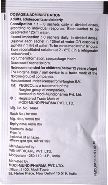 Pegicol Sachet Of 13.81gm Oral Powder
