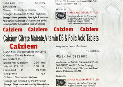 Calziem Strip Of 10 Tablets