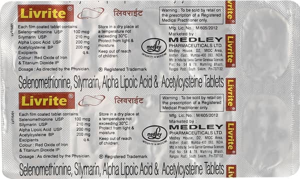 Livrite Strip Of 10 Tablets